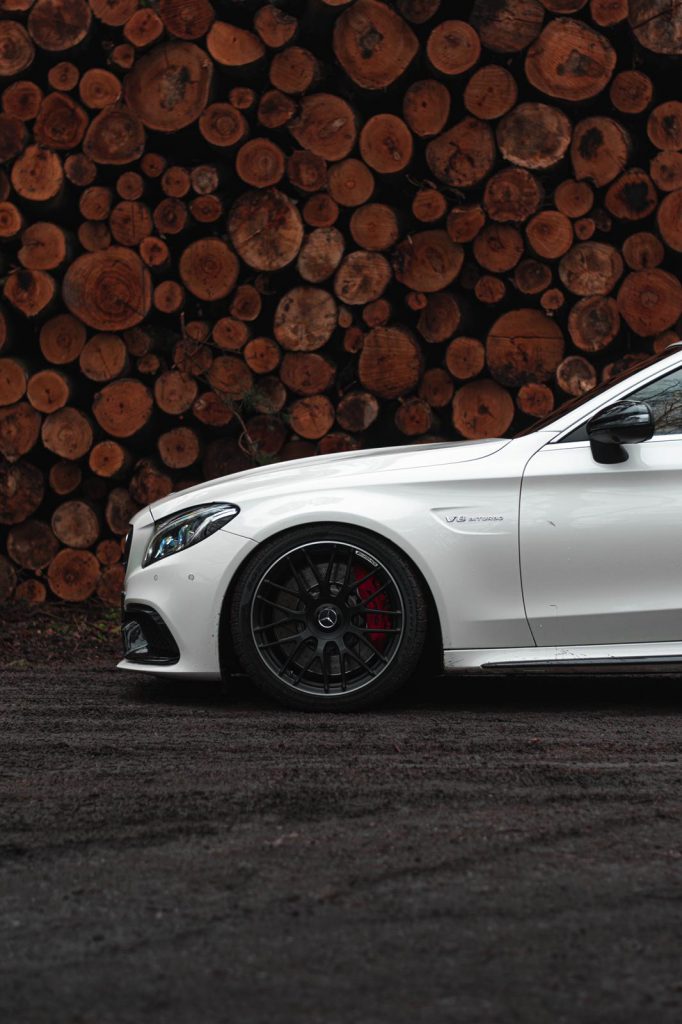 Mercedes Benz C63 AMG S, Fahrwerk bei FA-CARDESIGN in Rodgau - Ansicht 3