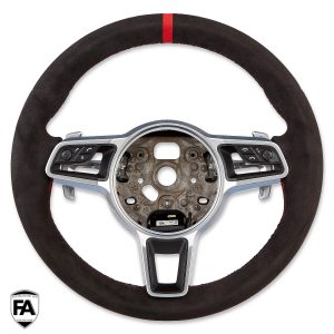 Porsche Macan MK1 MK2 95B Sportlenkrad Alcantara 12h Rot