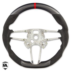 Porsche Macan 95B Carbon Sportlenkrad Alcantara 12H Ring Rot