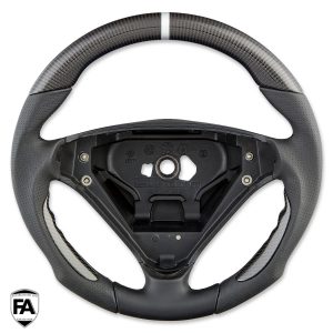 Mercedes Benz SLK R171 Sportlenkrad Nappa Carbon 12h Ring Weiß  /