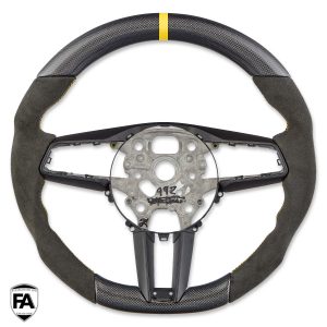 Porsche 911 992 Taycan Carbon Sportlenkrad Nappa 12H Ring Gelb