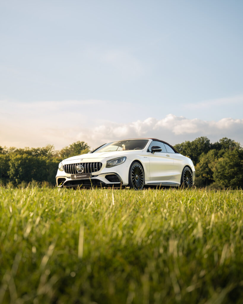 Mercedes-AMG S63 Cabriolet A217 in Weiß Matt mit MANSORY CS.11 Felgen in Gloss Black